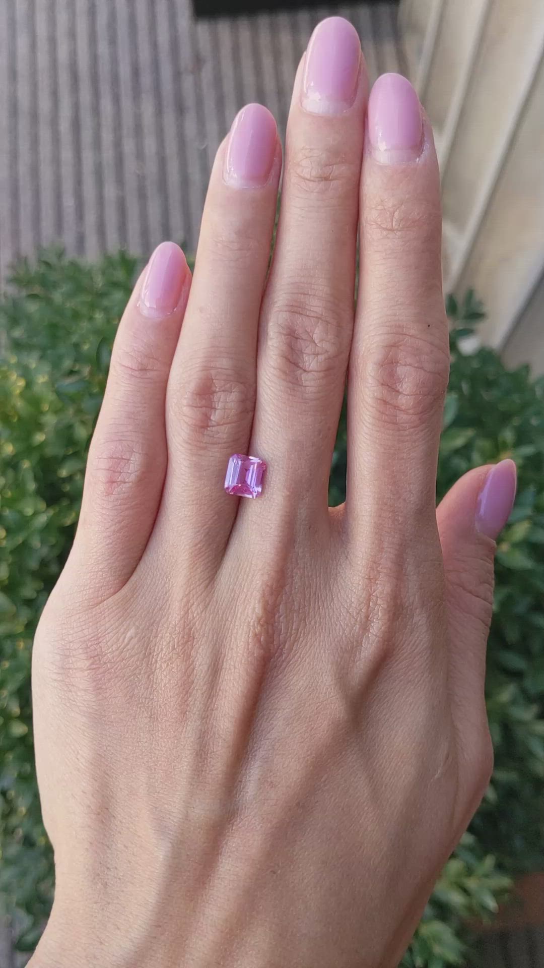 1.64 Ct. Pink Sapphire from Ceylon (Sri Lanka) Size Video
