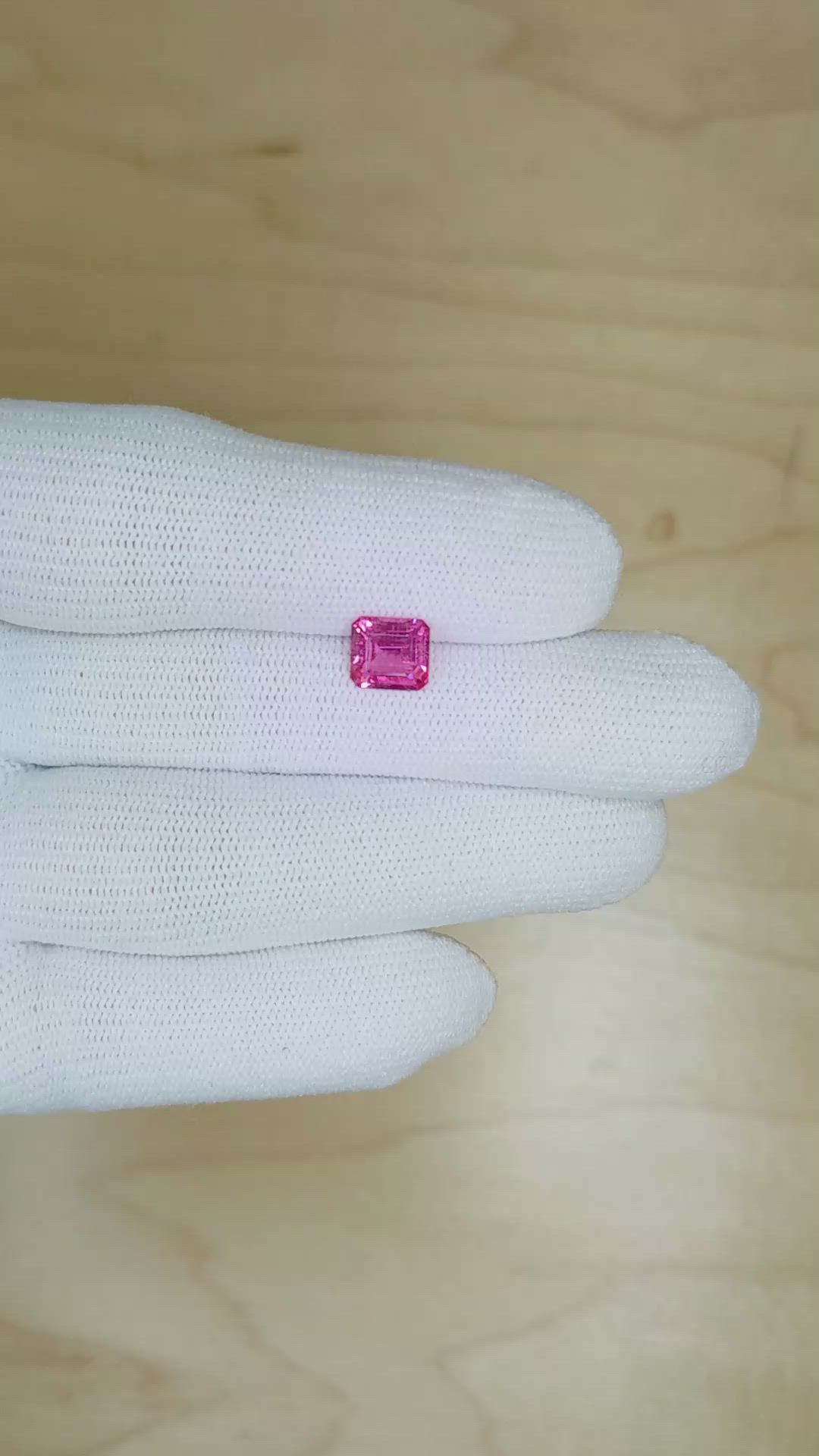1.64 Ct. Pink Sapphire from Ceylon (Sri Lanka) Size Video