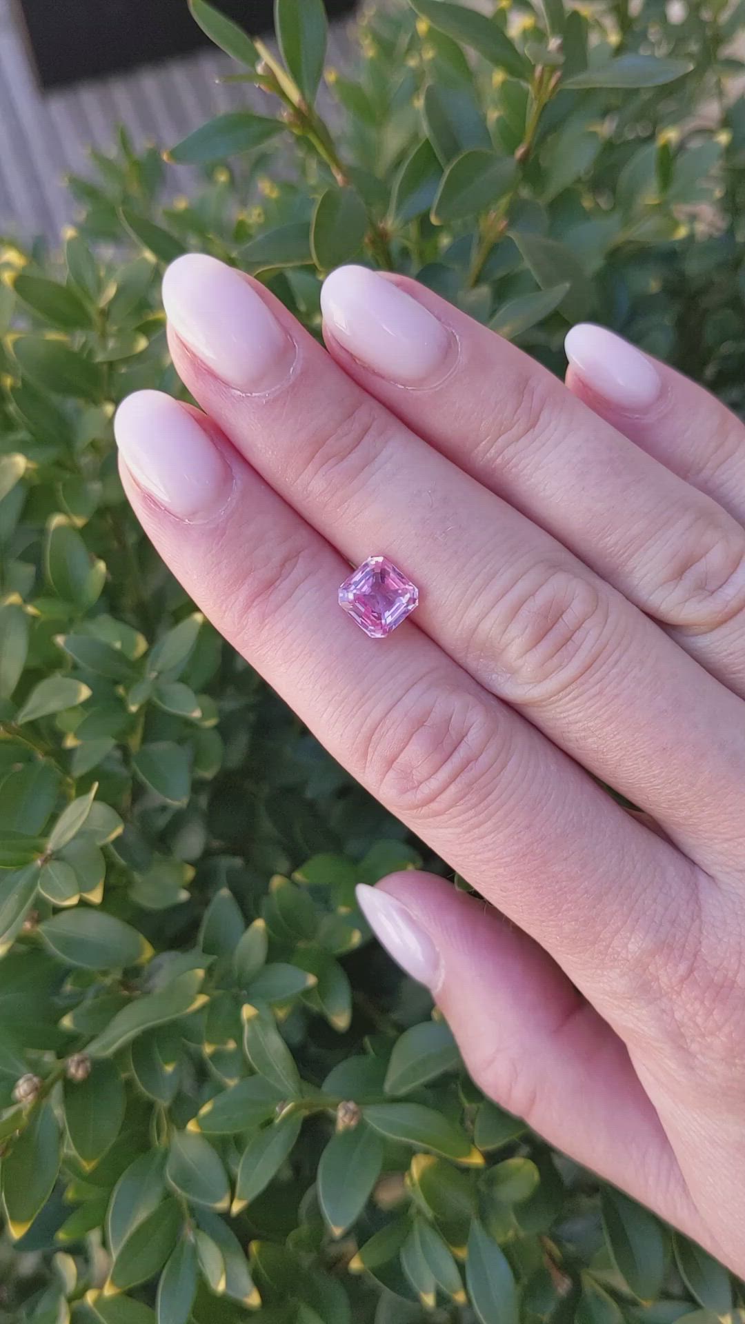 2.52 Ct. Pink Sapphire from Ceylon (Sri Lanka) Size Video