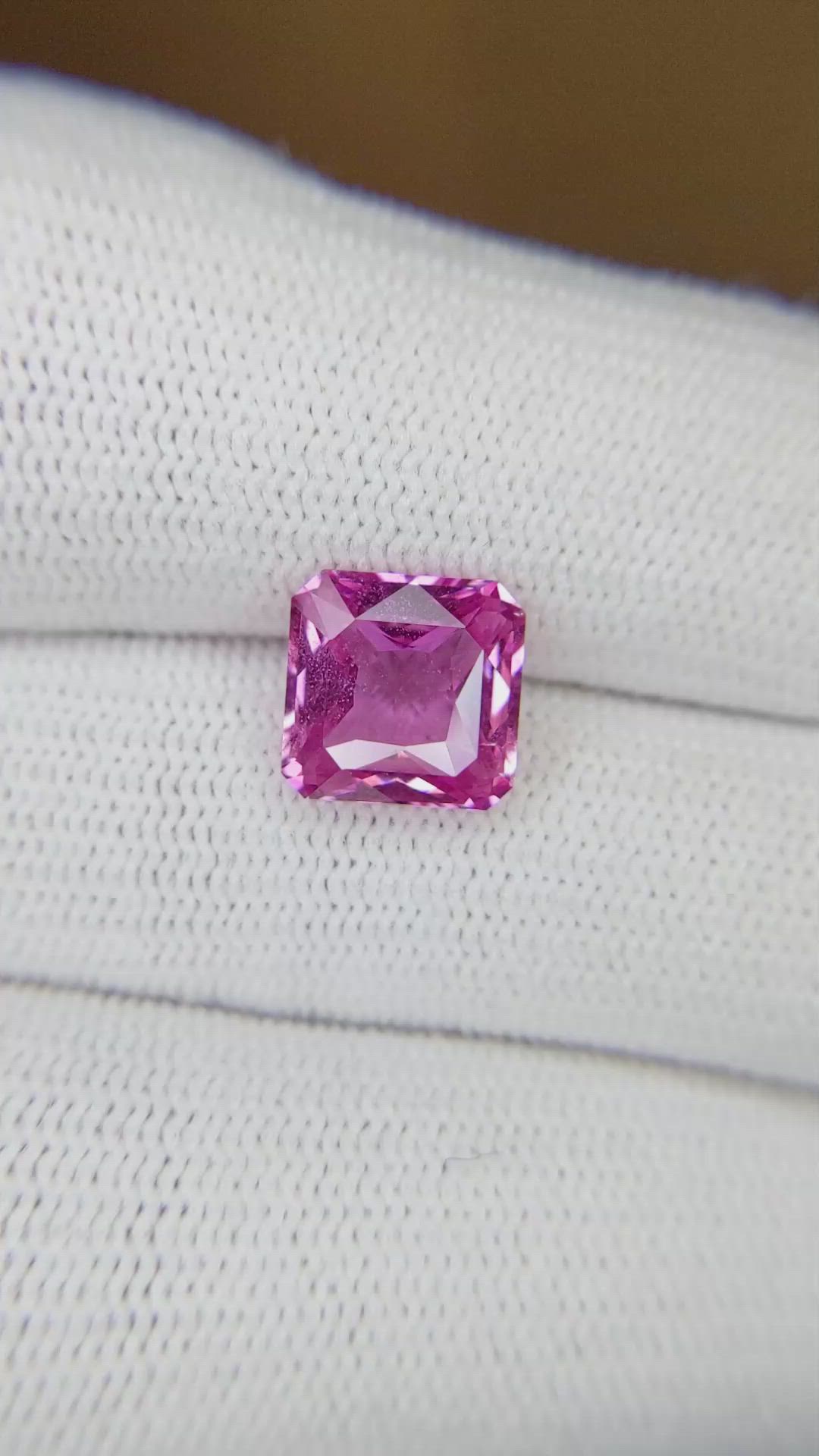 3.08 Ct. Pink Sapphire from Ceylon (Sri Lanka) Size Video