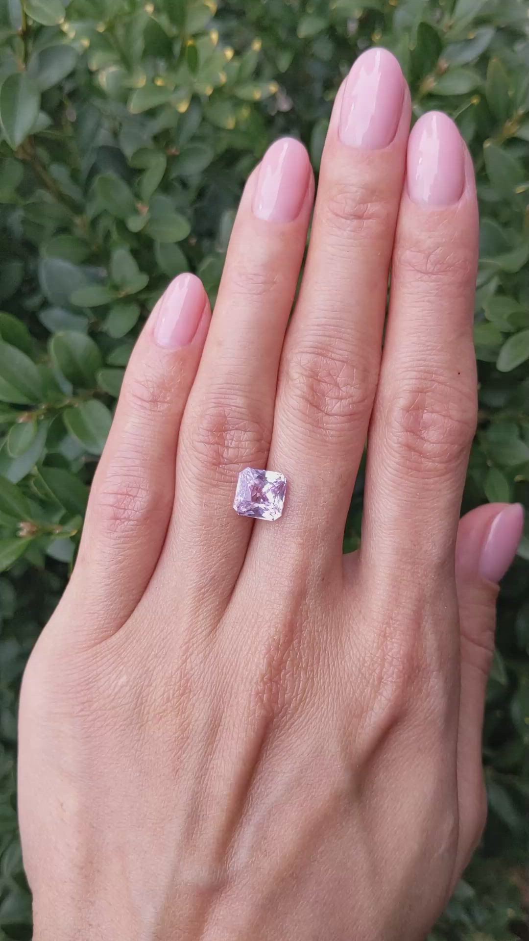 3.15 Ct. Pink Sapphire from Ceylon (Sri Lanka) Size Video