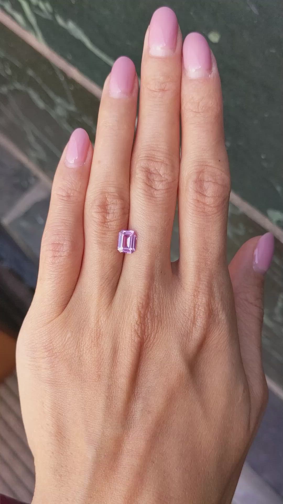 1.51 Ct. Pink Sapphire from Ceylon (Sri Lanka) Size Video
