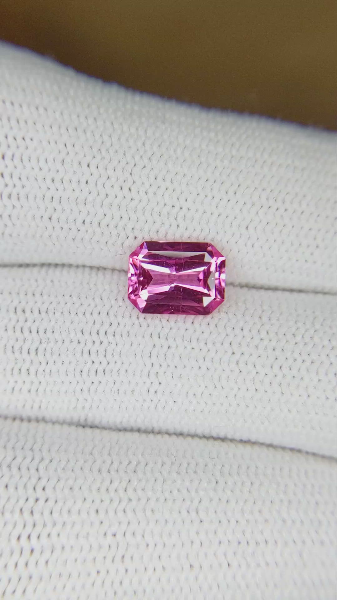 1.79 Ct. Pink Sapphire from Ceylon (Sri Lanka) Size Video