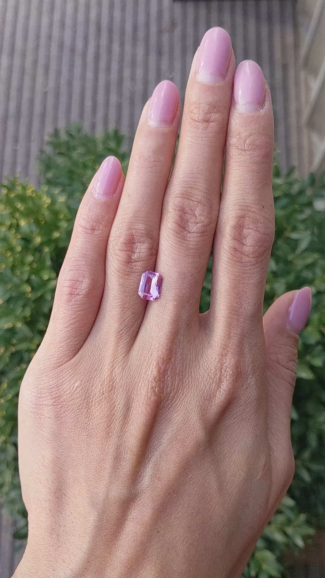 1.79 Ct. Pink Sapphire from Ceylon (Sri Lanka) Size Video