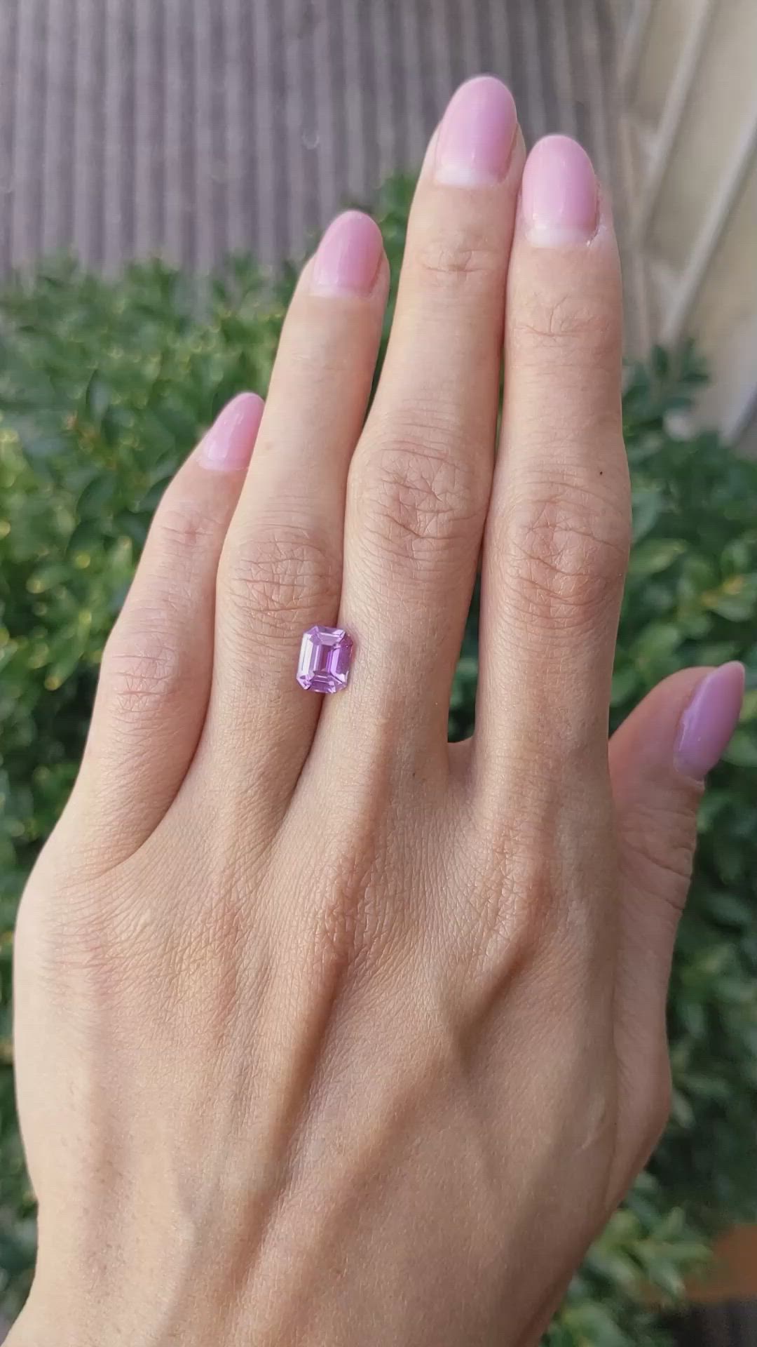 2.02 Ct. Pink Sapphire from Ceylon (Sri Lanka) Size Video