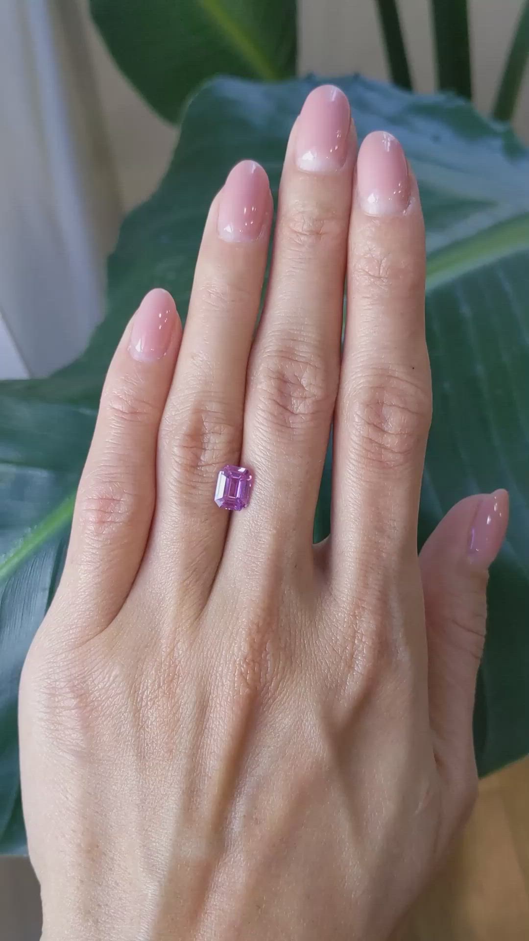 2.02 Ct. Pink Sapphire from Ceylon (Sri Lanka) Size Video