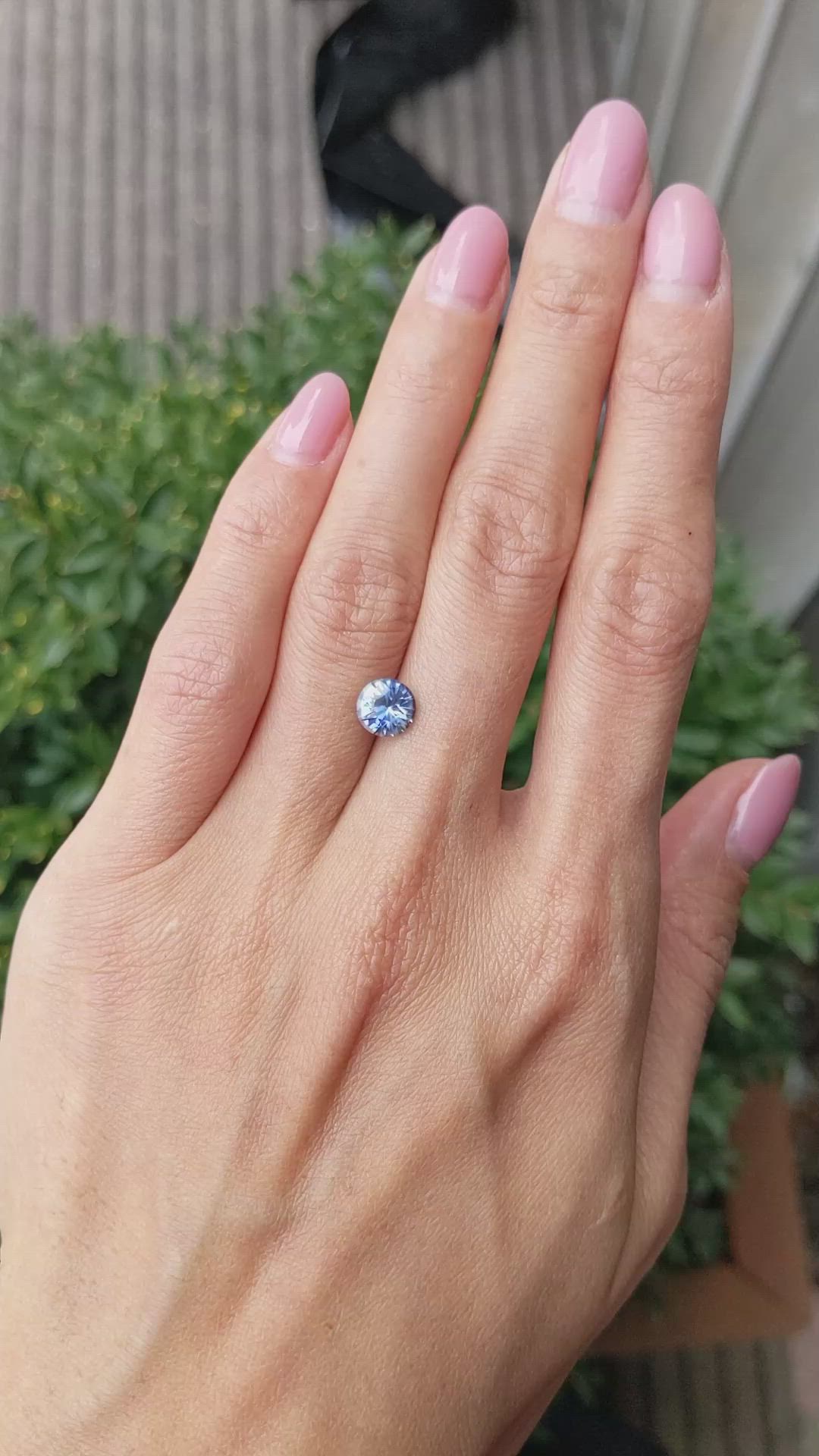 1.57 Ct. Bi Color Sapphire from Ceylon (Sri Lanka) Size Video