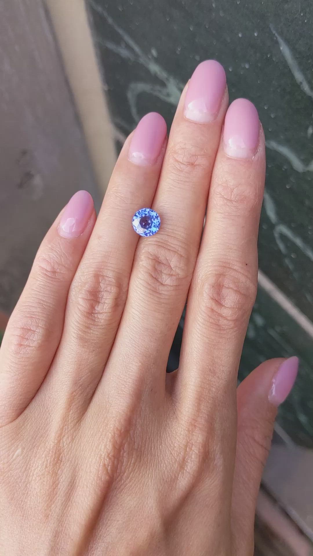 2.27 Ct. Blue Sapphire from Ceylon (Sri Lanka) Size Video