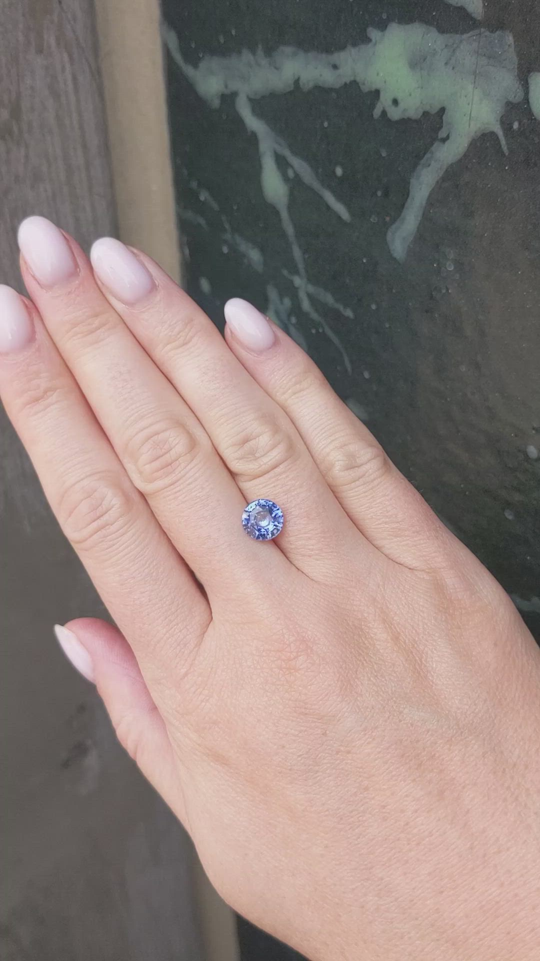 2.55 Ct. Blue Sapphire from Ceylon (Sri Lanka) Size Video