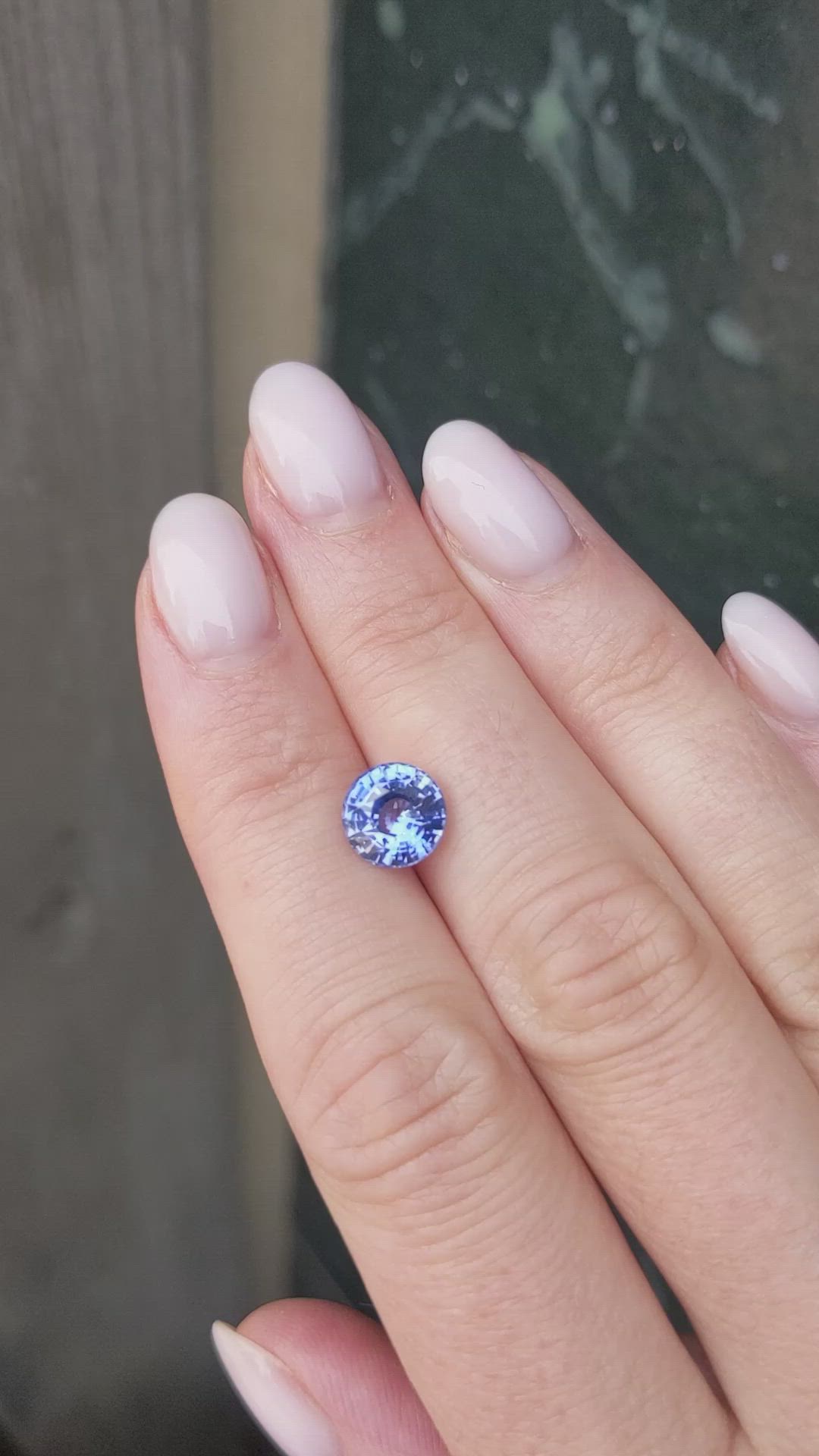 2.55 Ct. Blue Sapphire from Ceylon (Sri Lanka) Size Video