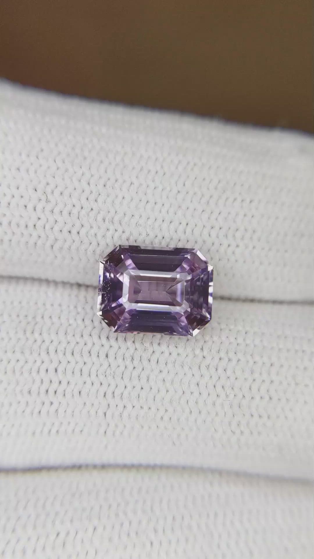3.10 Ct. Purple Sapphire from Ceylon (Sri Lanka) Size Video