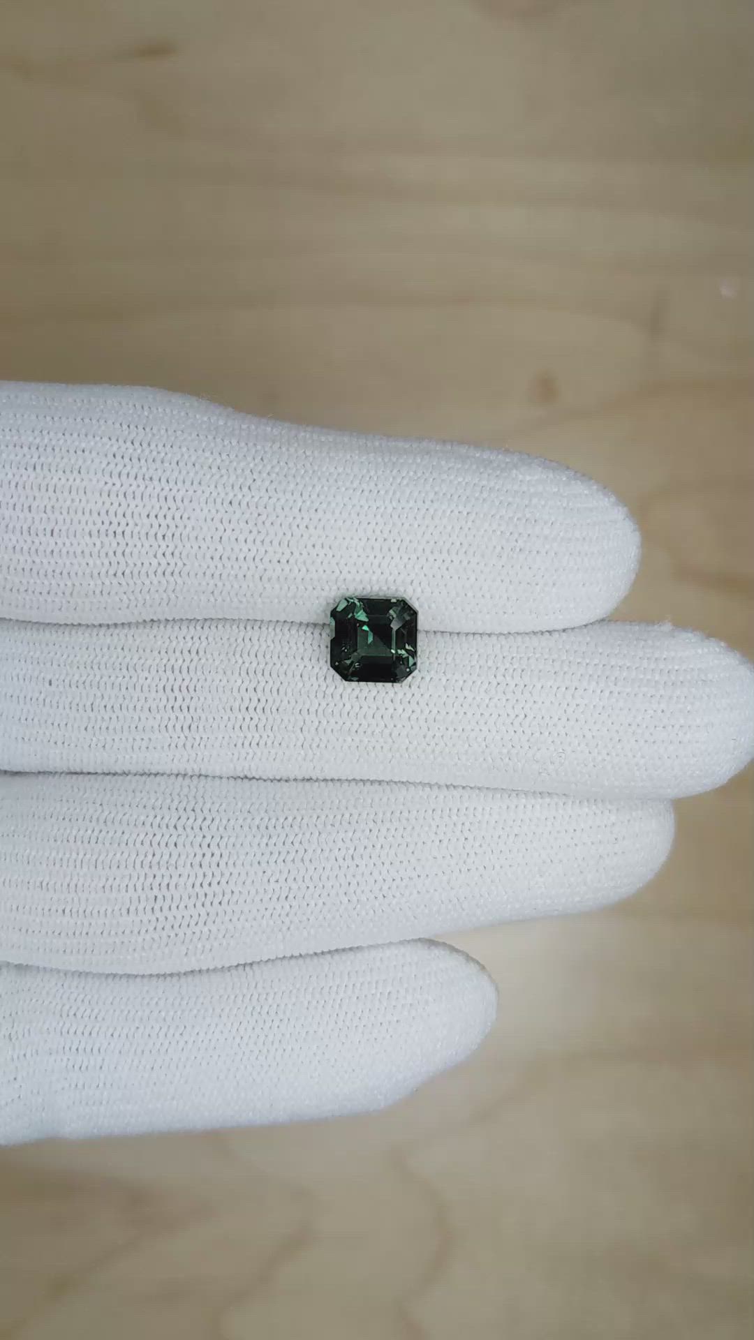 2.51 Ct. Green Sapphire from Ceylon (Sri Lanka) Size Video