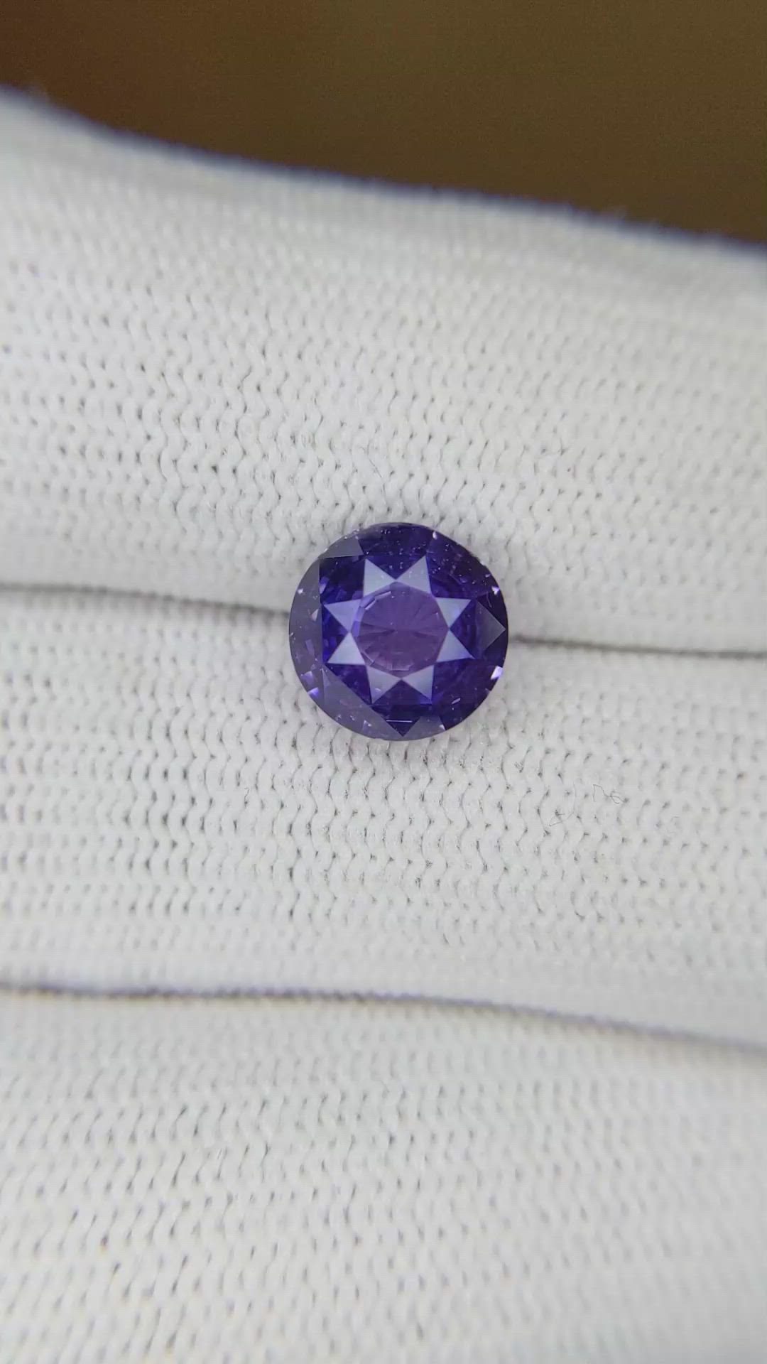 2.99 Ct. Bluish Purple Sapphire from Ceylon (Sri Lanka) Size Video