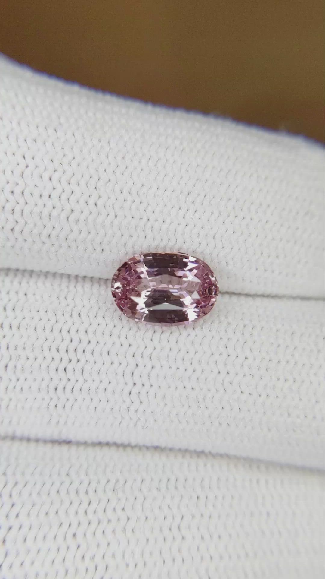 2.05 Ct. Pink Sapphire from Ceylon (Sri Lanka) Size Video
