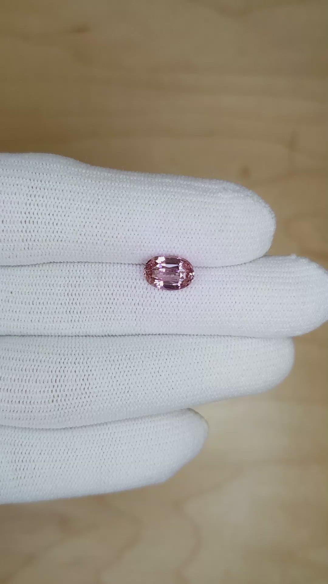 2.05 Ct. Pink Sapphire from Ceylon (Sri Lanka) Size Video