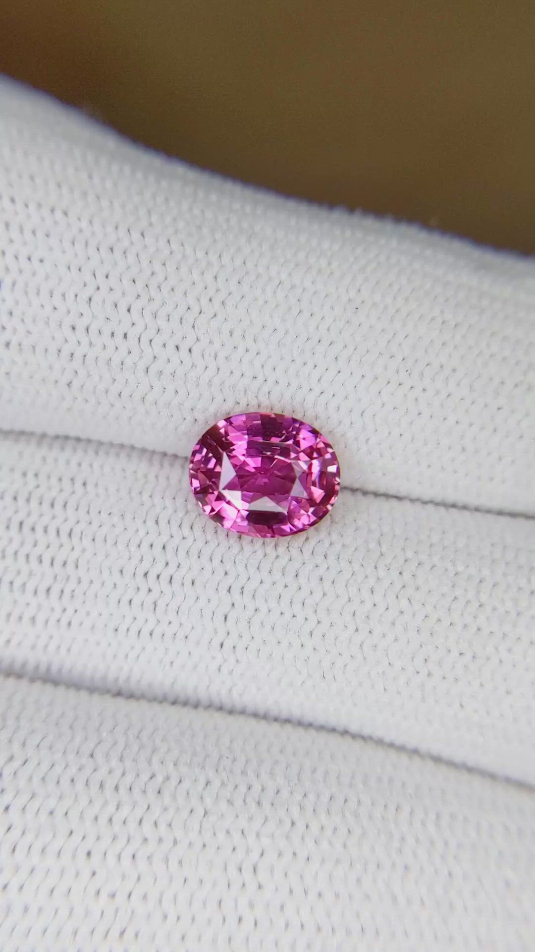 2.03 Ct. Pink Sapphire from Ceylon (Sri Lanka) Size Video