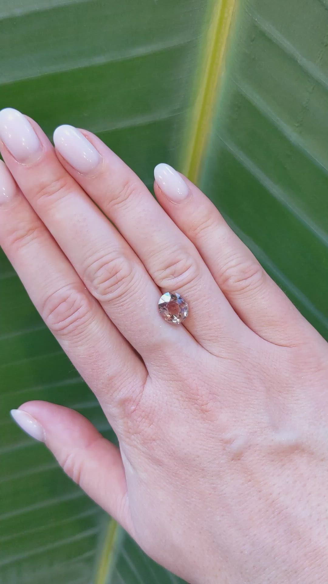 3.52 Ct. Orangish Brown Sapphire from Ceylon (Sri Lanka) Size Video