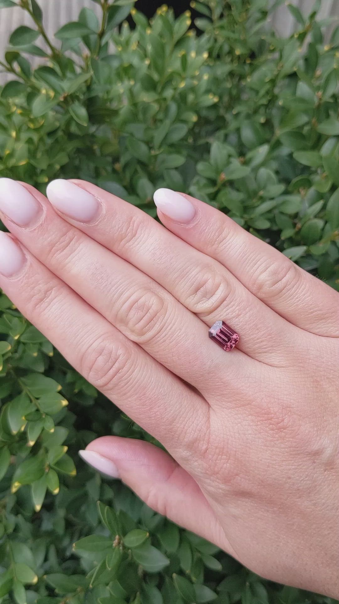 2.08 Ct. Reddish Pink Sapphire from Ceylon (Sri Lanka) Size Video