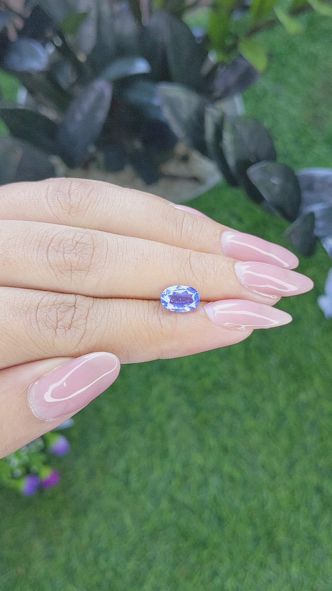 1.97 Ct. Blue Sapphire from Tanzania Size Video