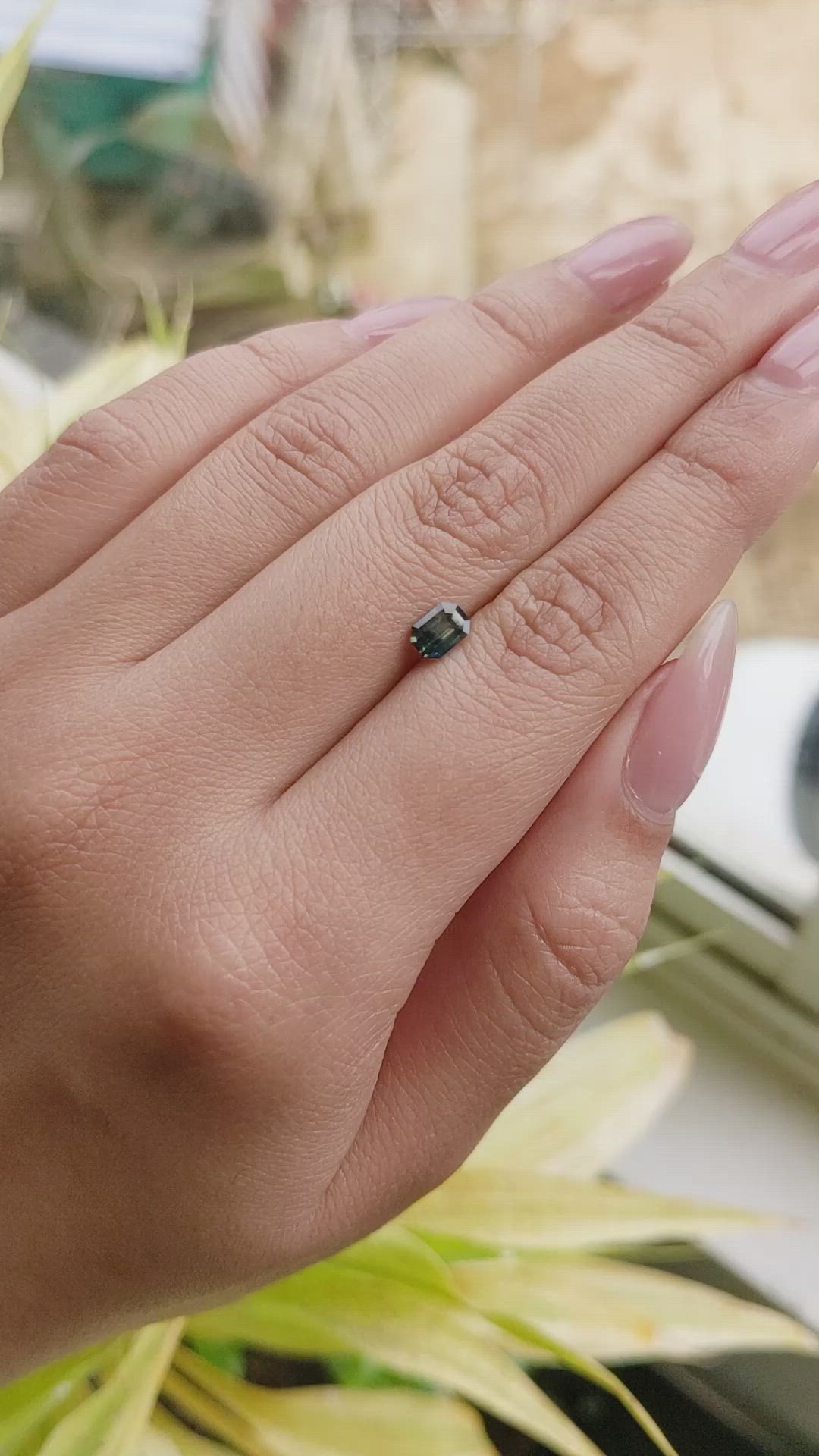 0.66 Ct. Bi Color Sapphire from Madagascar Size Video