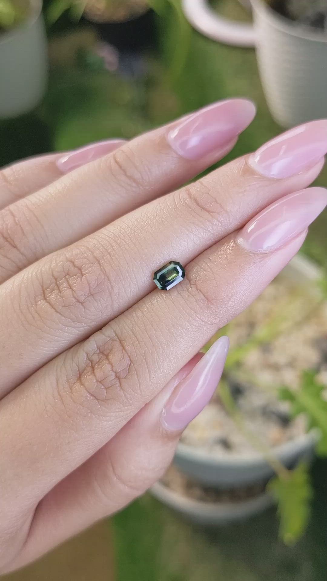 0.66 Ct. Bi Color Sapphire from Madagascar Size Video