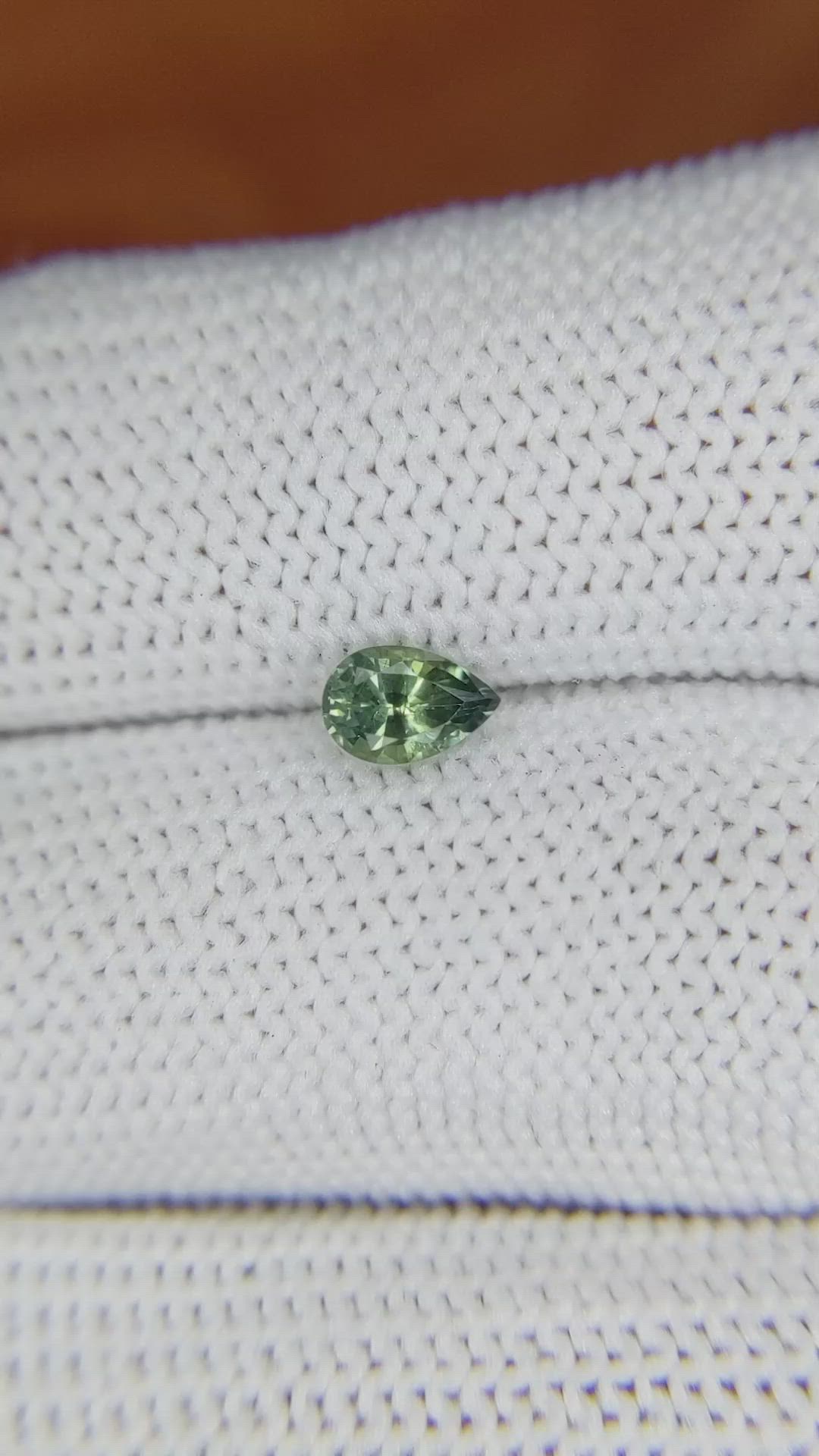 0.54 Ct. Green Sapphire from Madagascar Size Video