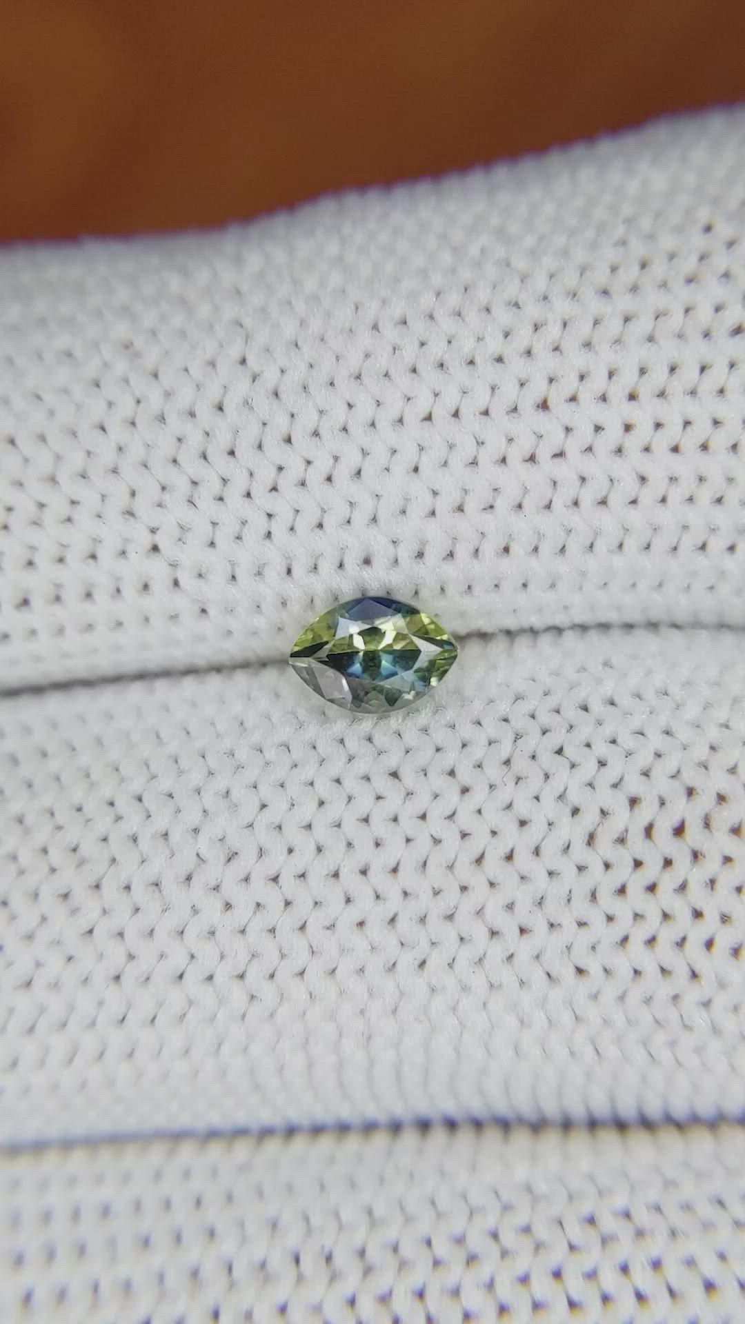 0.58 Ct. Bi Color Sapphire from Madagascar Size Video
