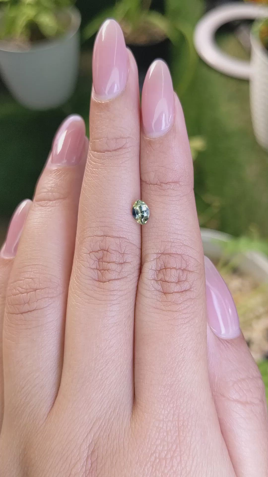 0.58 Ct. Bi Color Sapphire from Madagascar Size Video