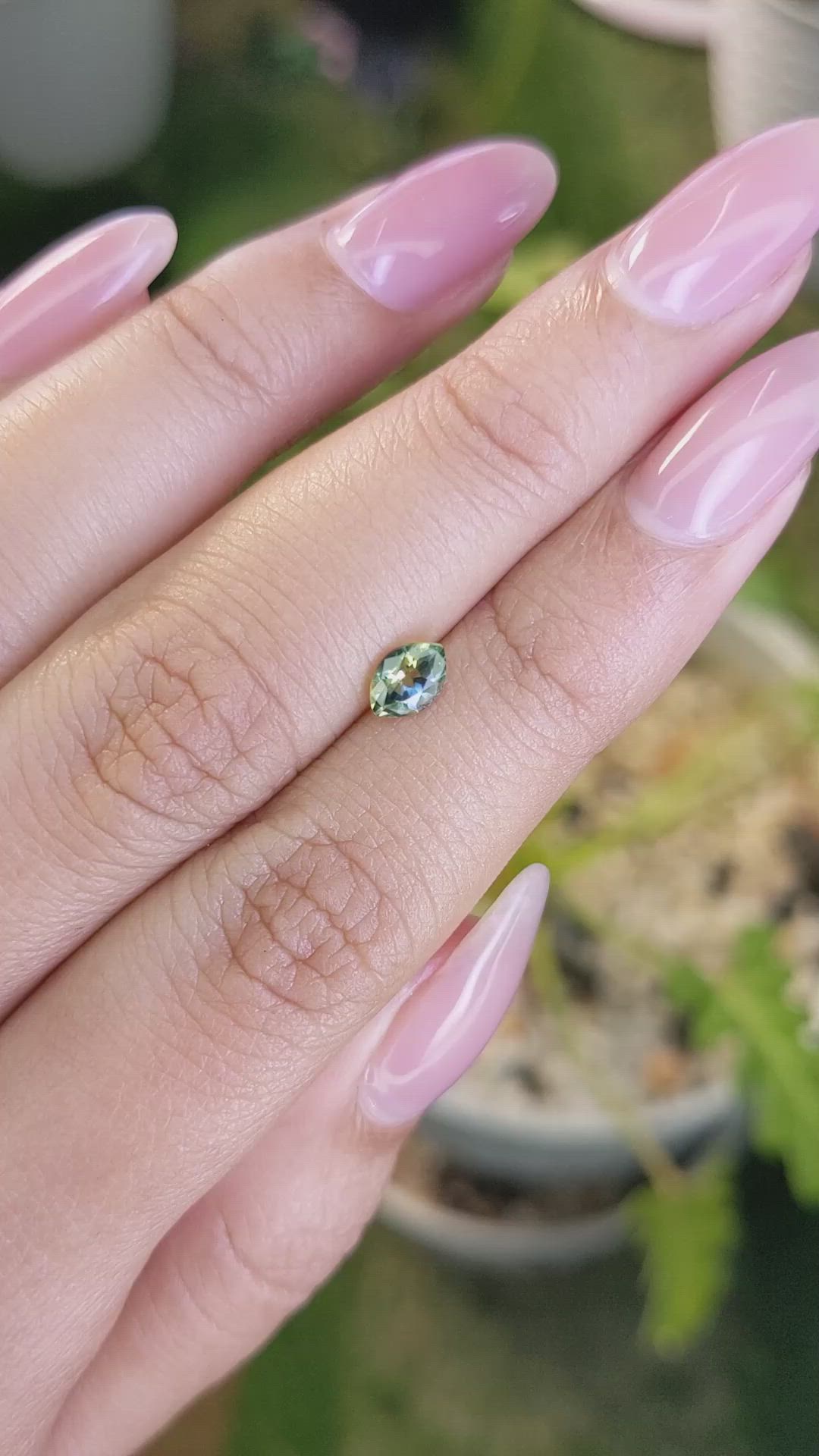 0.58 Ct. Bi Color Sapphire from Madagascar Size Video