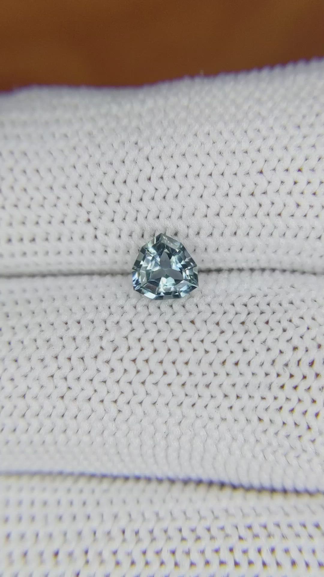 0.73 Ct. Greenish Blue Sapphire from Madagascar Size Video