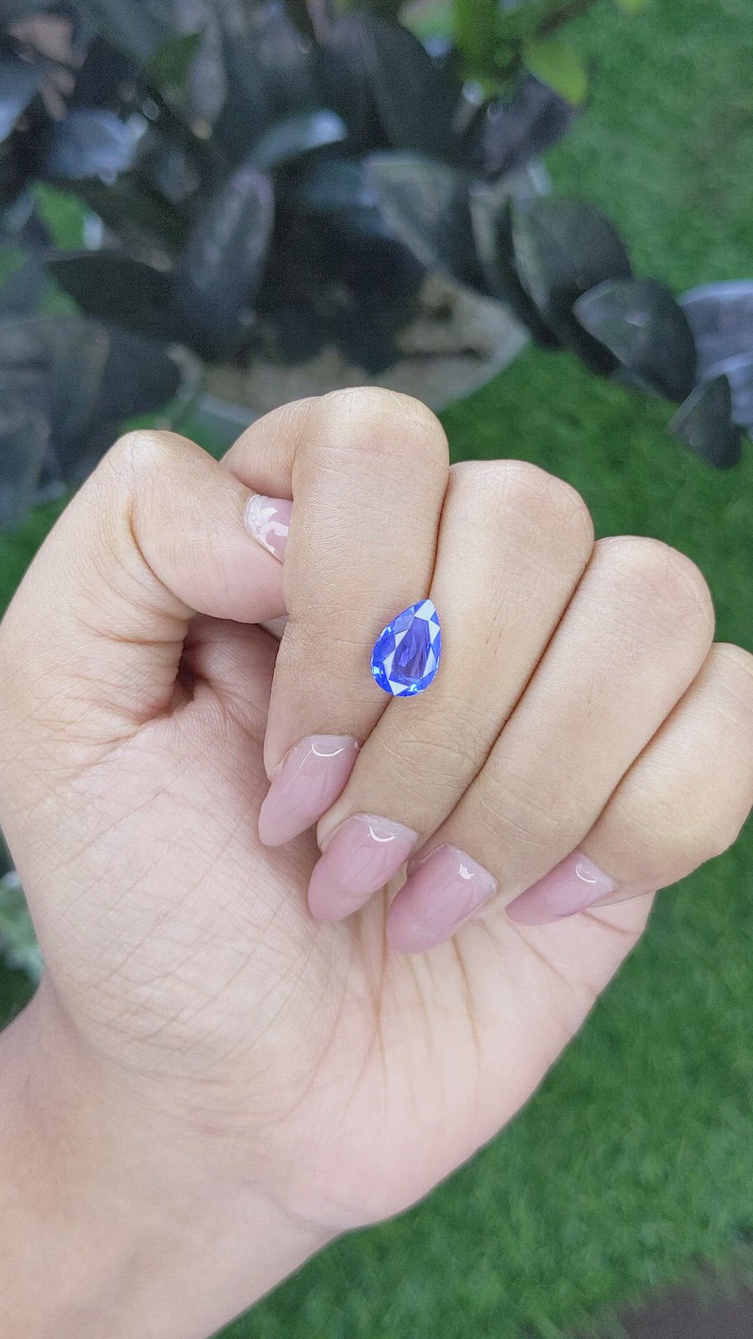 2.54 Ct. Blue Sapphire from Tanzania Size Video