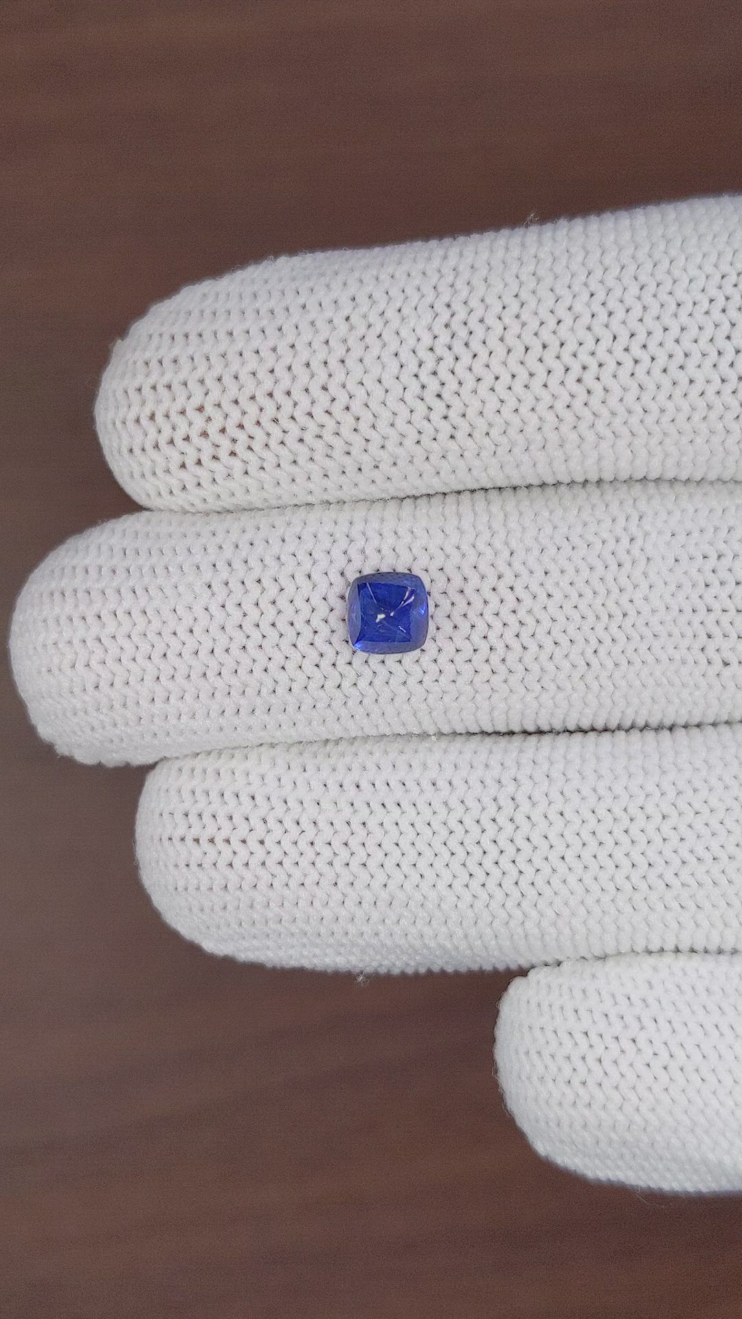 1.31 Ct. Blue Cabochon Sapphire from Tanzania Size Video