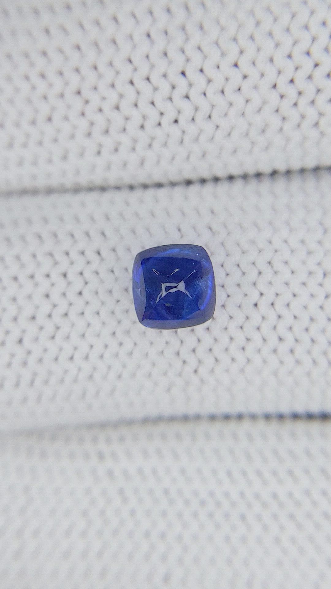 1.31 Ct. Blue Cabochon Sapphire from Tanzania Size Video