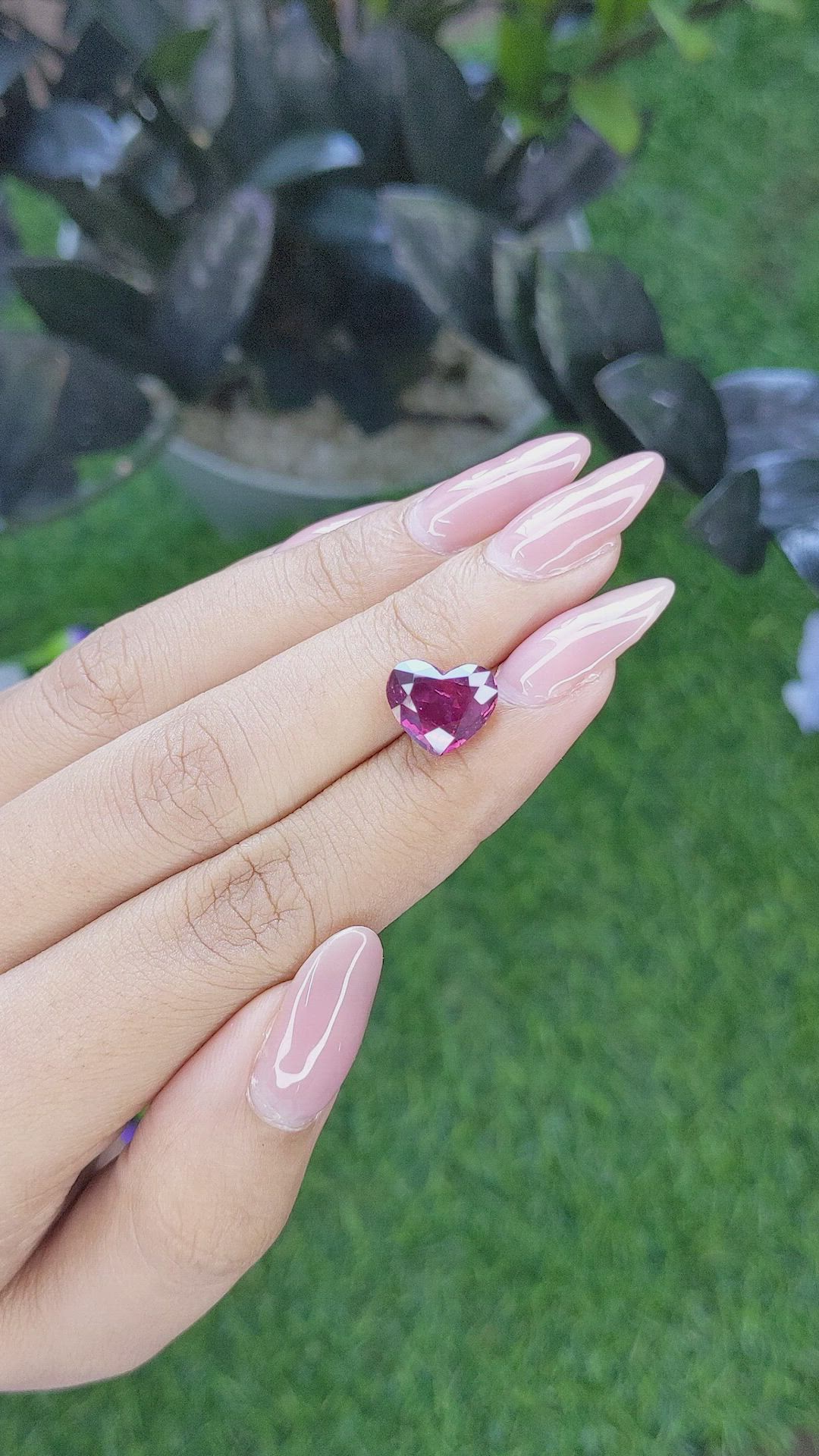 4.50 Ct. Purplish Pink Sapphire from Madagascar Size Video