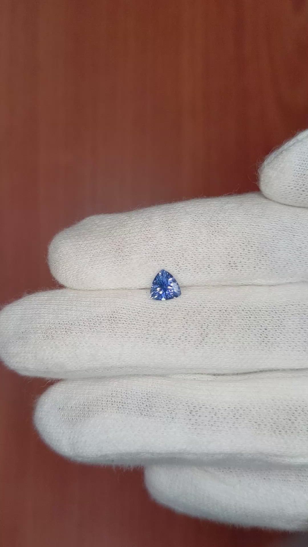 0.58 Ct. Blue Sapphire from Ceylon (Sri Lanka) Size Video