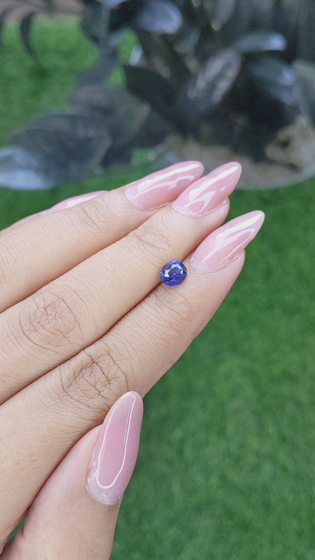 0.85 Ct. Blue Sapphire from Tanzania Size Video