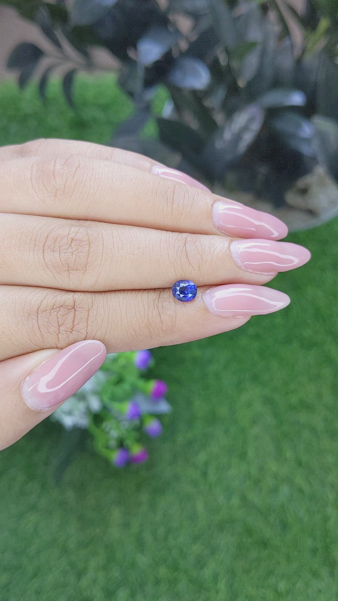 0.85 Ct. Blue Sapphire from Tanzania Size Video