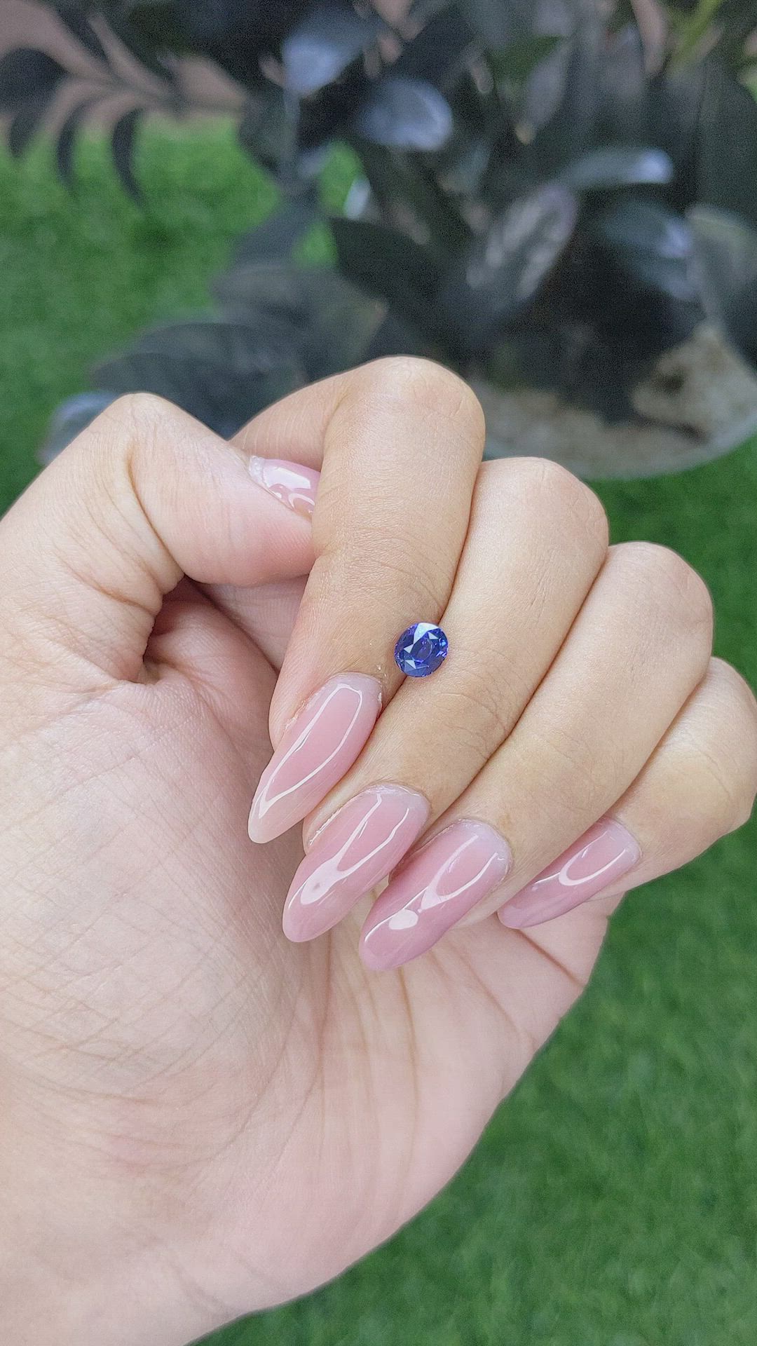 0.85 Ct. Blue Sapphire from Tanzania Size Video
