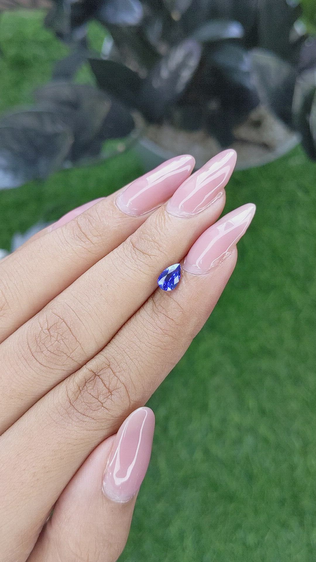 0.75 Ct. Blue Sapphire from Tanzania Size Video