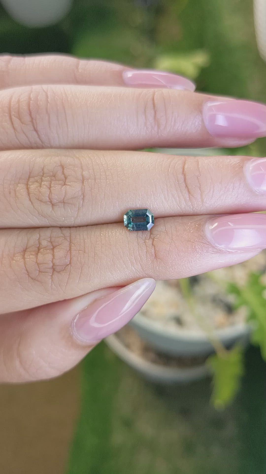 0.68 Ct. Bi Color Sapphire from Madagascar Size Video