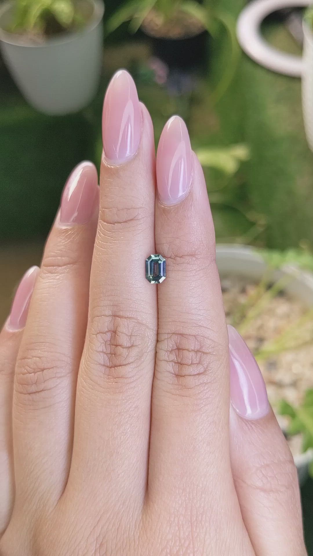 0.68 Ct. Bi Color Sapphire from Madagascar Size Video