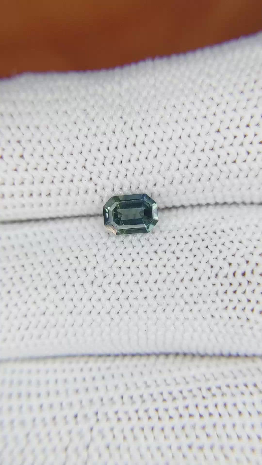 0.68 Ct. Bi Color Sapphire from Madagascar Size Video