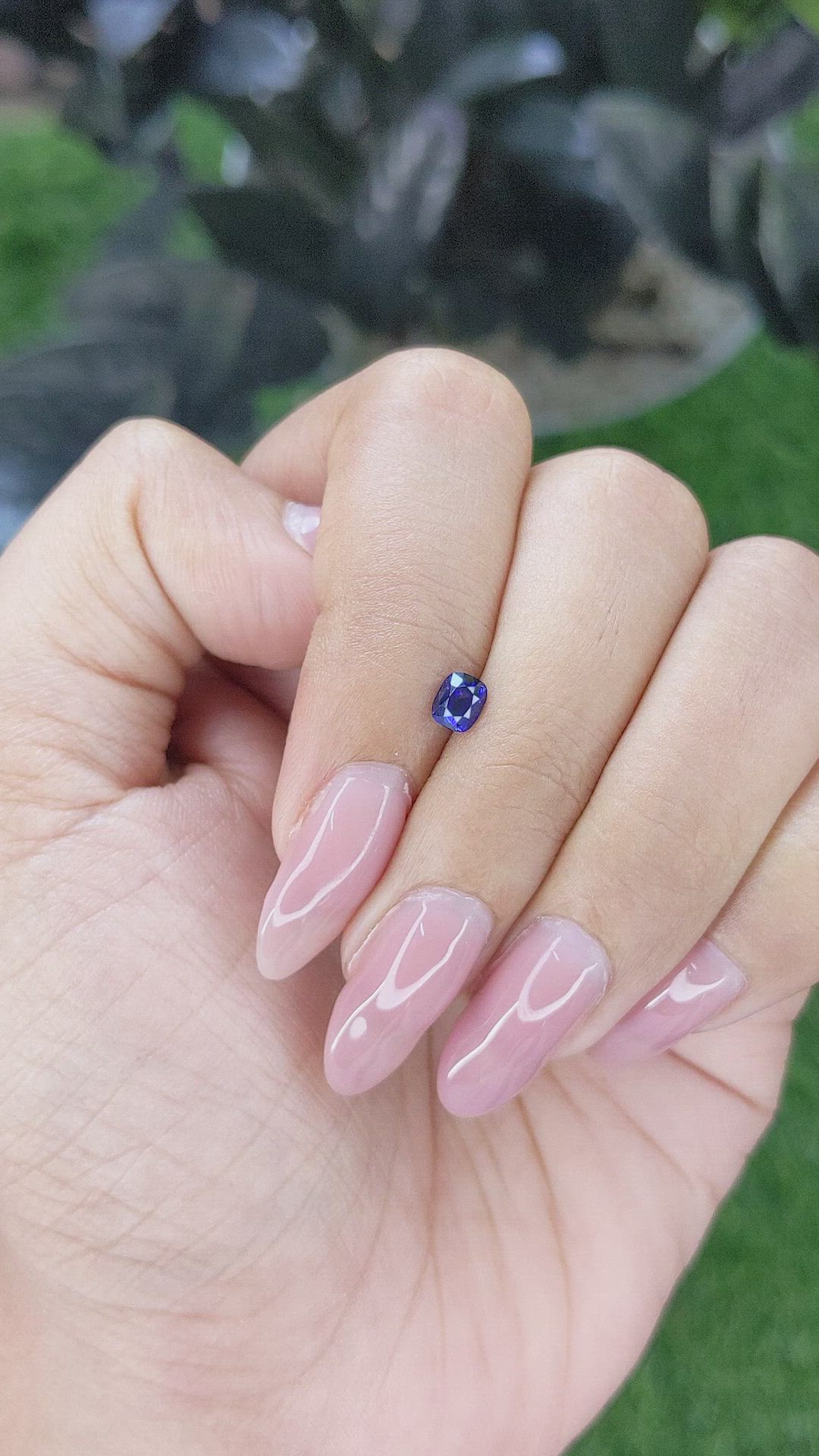 0.42 Ct. Blue Sapphire from Tanzania Size Video