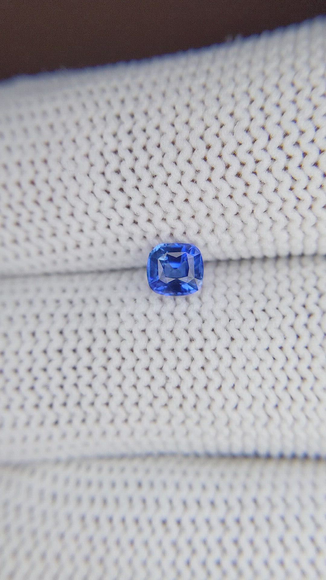 0.59 Ct. Blue Sapphire from Tanzania Size Video