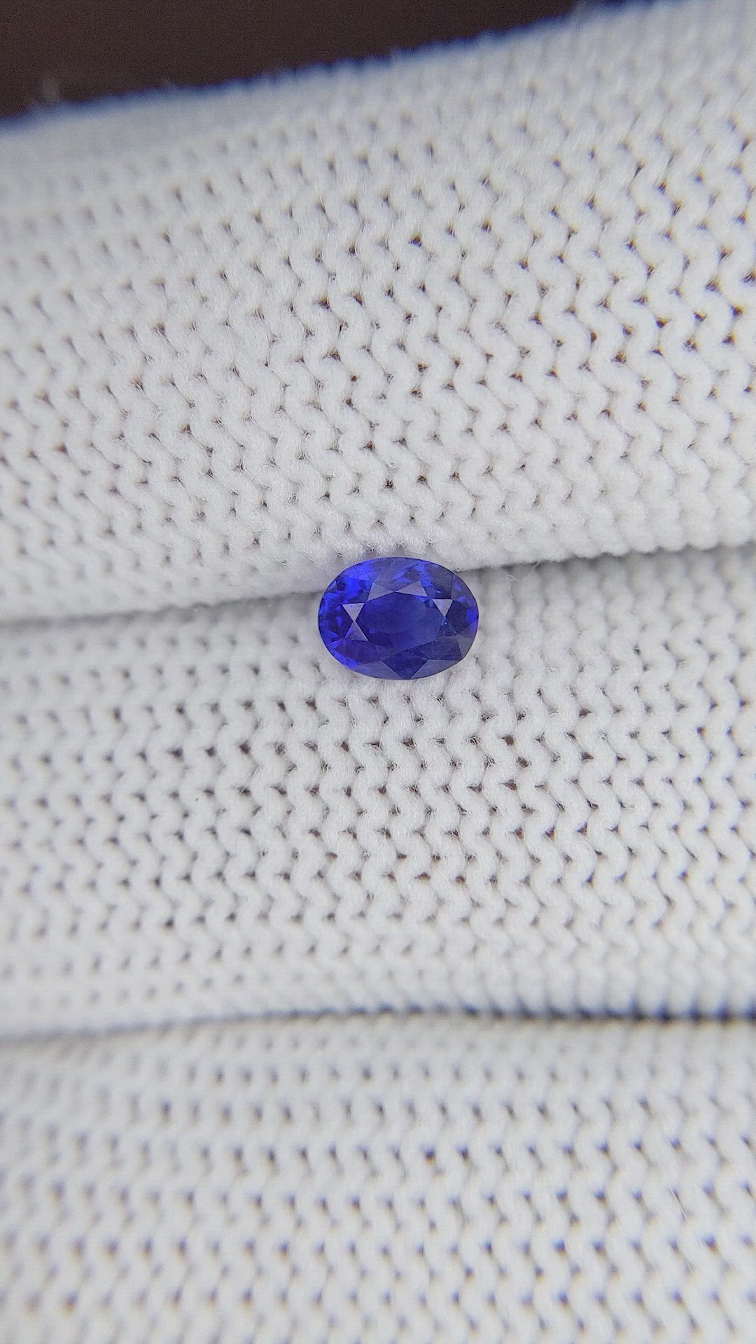 0.61 Ct. Blue Sapphire from Tanzania Size Video
