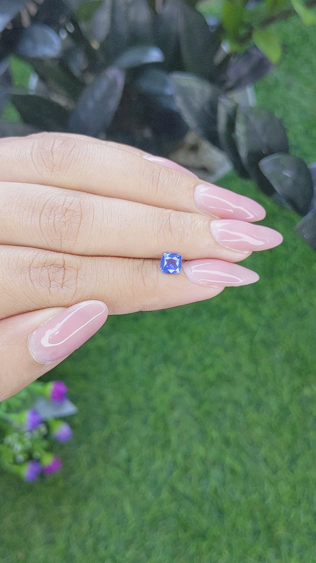 0.73 Ct. Blue Sapphire from Tanzania Size Video