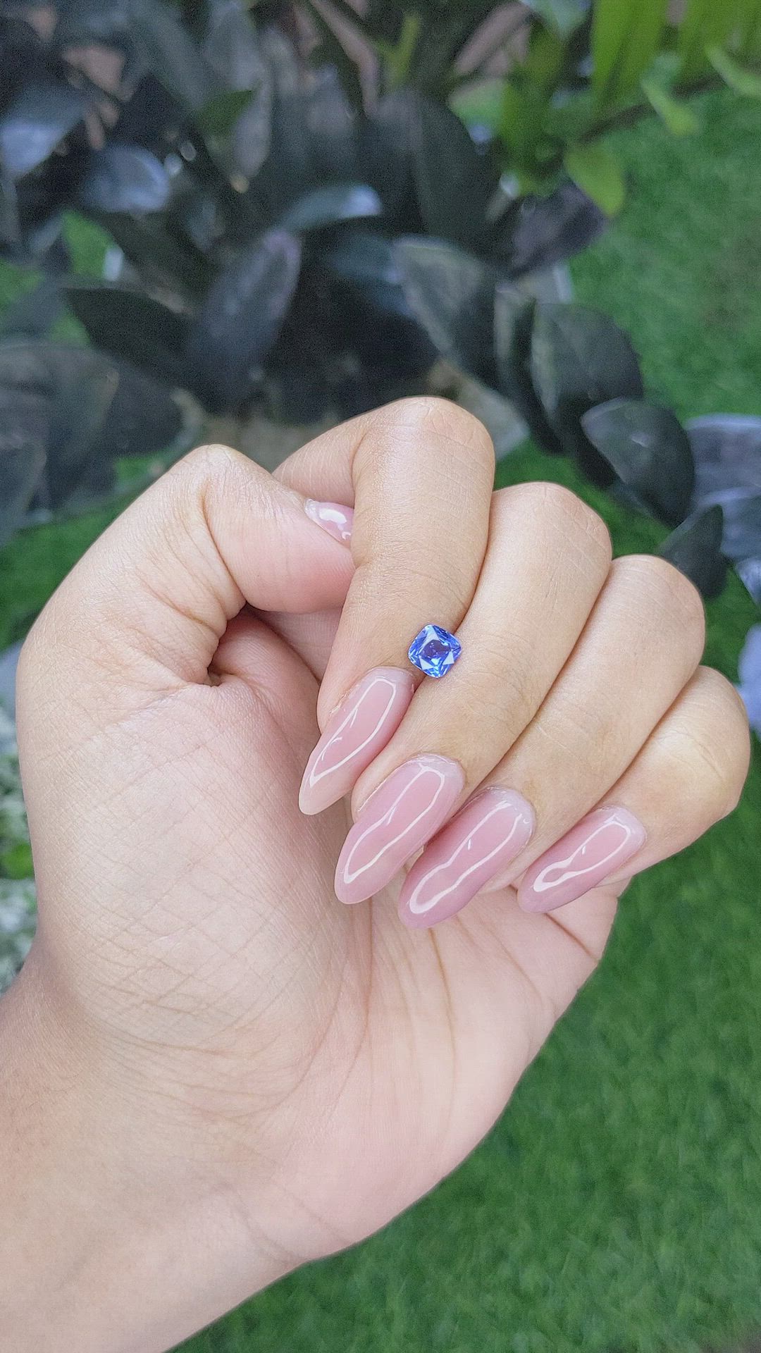 0.73 Ct. Blue Sapphire from Tanzania Size Video