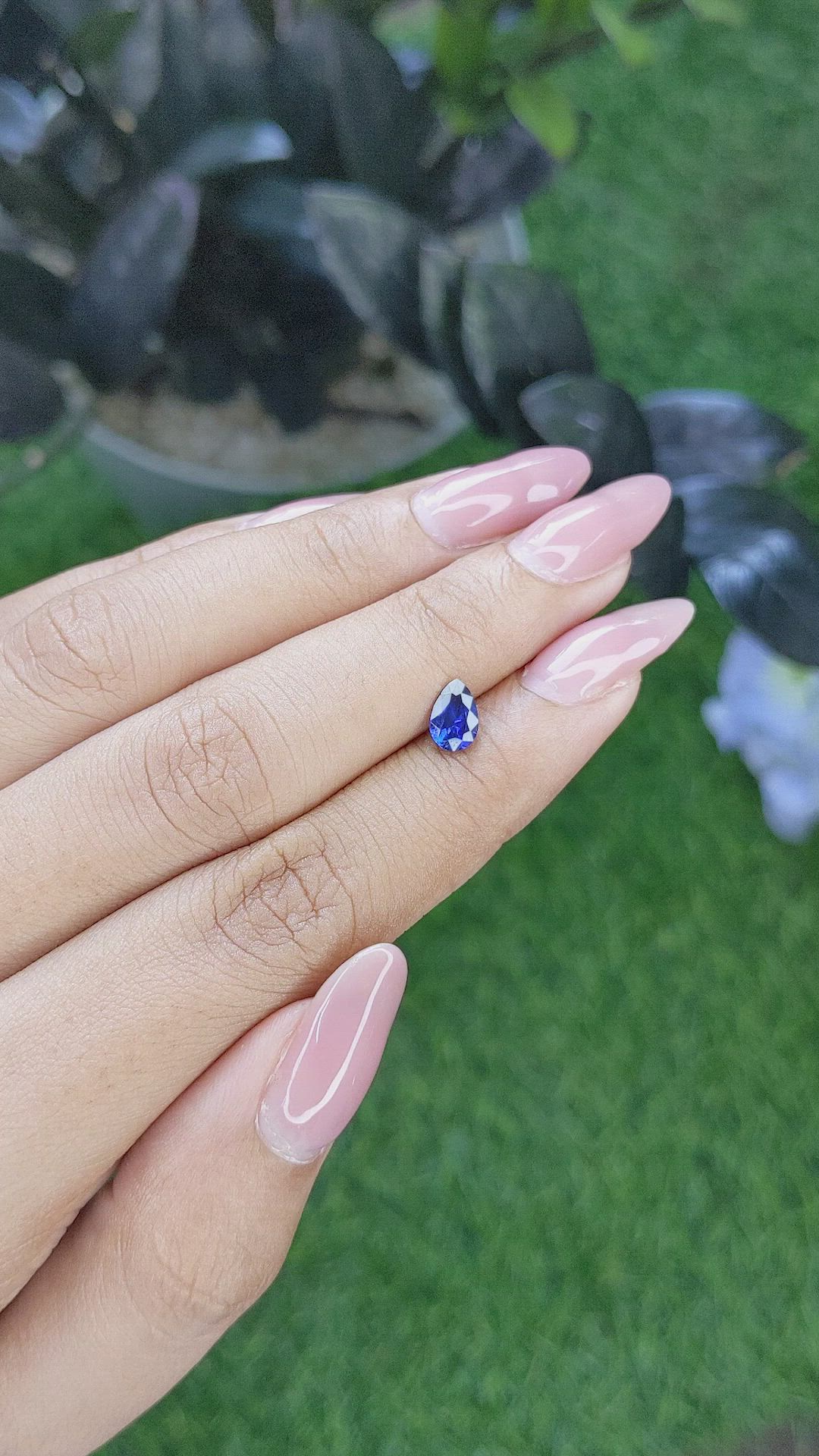 0.73 Ct. Color Change Sapphire from Tanzania Size Video