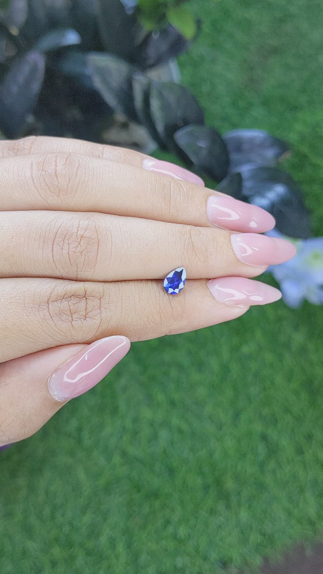 0.73 Ct. Color Change Sapphire from Tanzania Size Video