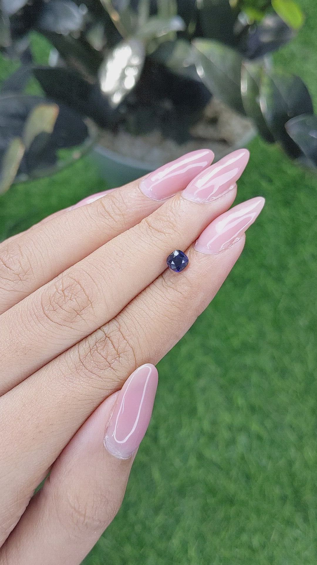 0.73 Ct. Blue Sapphire from Tanzania Size Video